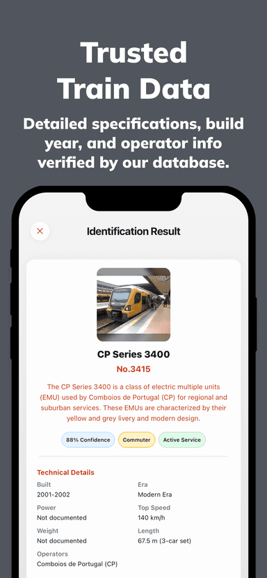 Trainy App Screenshot 3